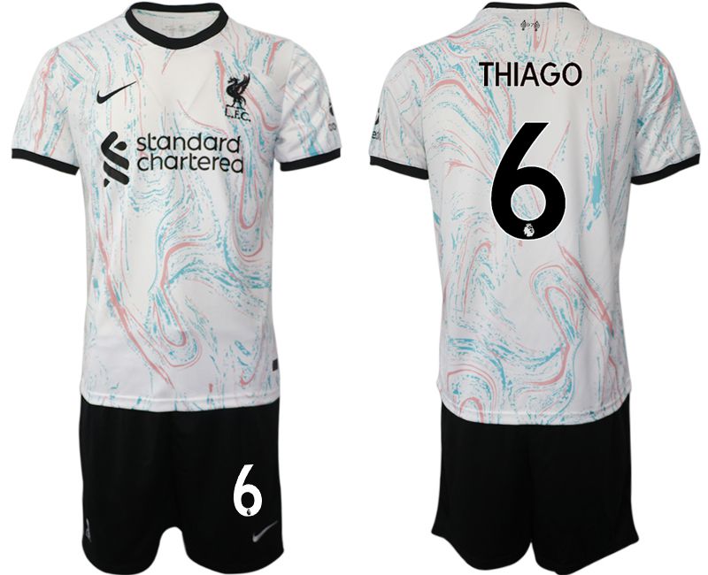 Men 2022-2023 Club Liverpool away white 6 Soccer Jersey